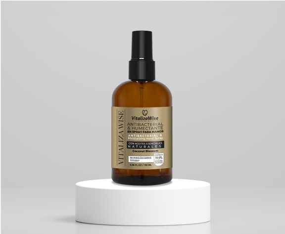 Producto VitalizaWise antibacterial y humectante en spray