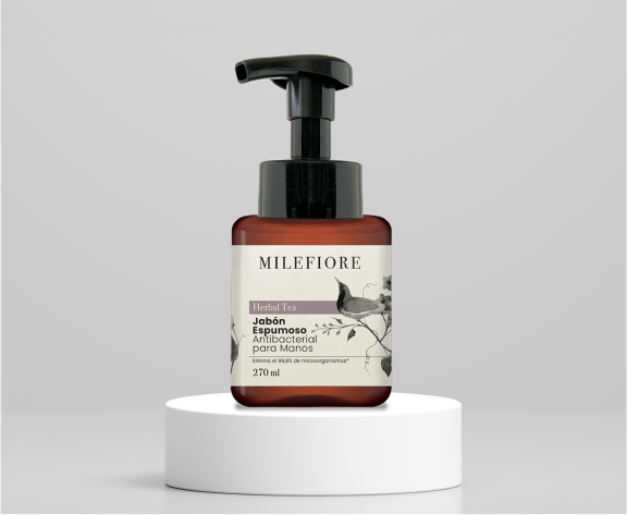 Producto Milefiore jabón espumoso antibacterial producido por Neroli