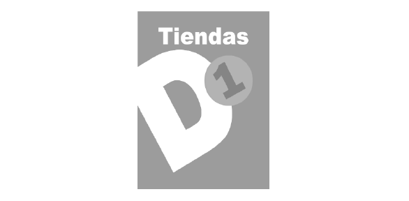 Logo tiendas D1 Png gris blanco